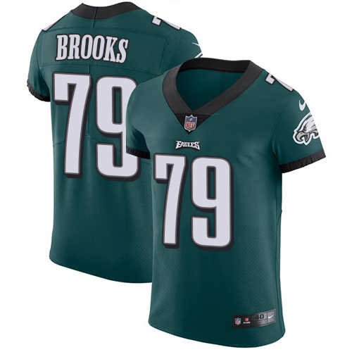 Nike Eagles #79 Brandon Brooks Midnight Green Team Color Men's Stitched NFL Vapor Untouchable Elite Jersey - Click Image to Close